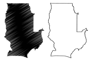 Davao Şehri (Filipinler Cumhuriyeti, Davao Bölgesi) harita vektör çizimi, çizim şehri Davao haritası