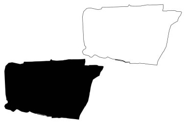 Mendoza Şehri (Arjantin Cumhuriyeti, Mendoza Eyaleti) harita vektör çizimi, çizim haritası