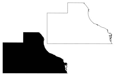 Jackson County, Iowa (ABD eyaleti, Amerika Birleşik Devletleri, ABD, ABD) harita vektör çizimi, çizim Jackson haritası