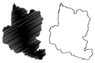 Bucheon Şehri (Güney Kore, Kore Cumhuriyeti, ROK, Gyeonggi Eyaleti) harita vektör ilülasyonu, çizim şehri Bucheon haritası