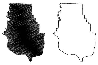 Harrison County, Indiana (Amerika Birleşik Devletleri, ABD, ABD) harita vektör çizimi, Harrison haritası çizimi