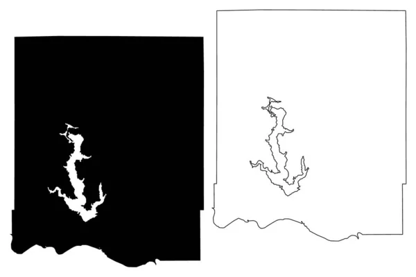 Jefferson County Канзас County United States America Usa Векторная Иллюстрация — стоковый вектор