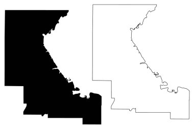 Riley County, Kansas (Amerika Birleşik Devletleri, ABD, ABD) harita vektör çizimi, Riley harita çizimi
