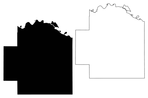 Wabaunsee County Kansas Abd Amerika Birleşik Devletleri Abd Abd Harita — Stok Vektör