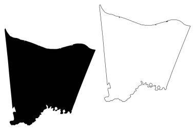 Bracken County, Kentucky (ABD eyaleti, Amerika Birleşik Devletleri, ABD, ABD) harita vektör çizimi, karalama çizimi Bracken haritası