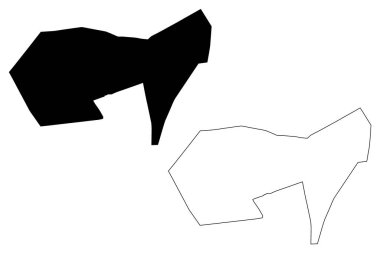 Chiclayo Şehri (Peru Cumhuriyeti, Lambayeque Bölümü) harita vektör çizimi, Santa Maria de los Valles de Chiclayo harita şehri