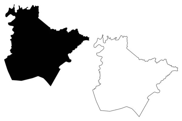 Estill County Kentucky County United States America Usa Mapa Vector — Vector de stock