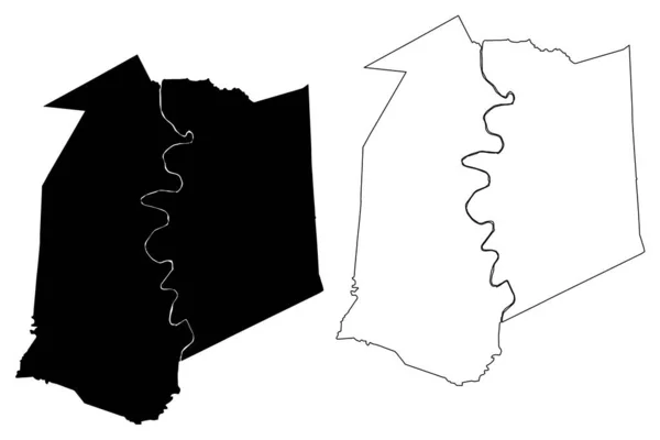 Franklin County Kentucky County Spojené Státy Americké Usa Usa Map — Stockový vektor