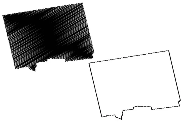 Hamilton City Reino Unido Ilha Das Bermudas Mapa Ilustração Vetorial —  Vetores de Stock