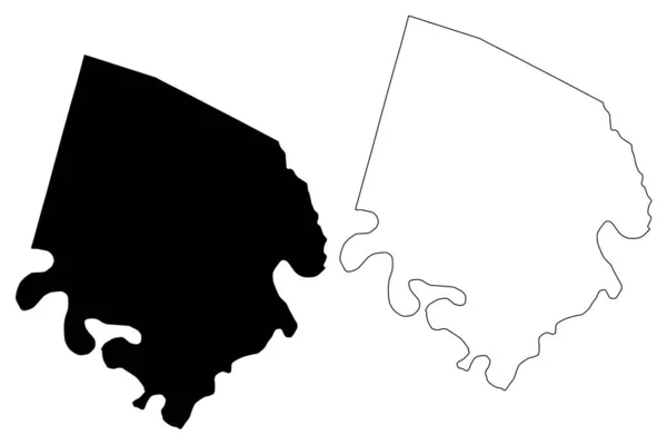Jessamine County Kentucky County United States America Usa Векторная Иллюстрация — стоковый вектор