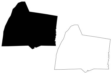 Simpson County, Kentucky (Amerika Birleşik Devletleri, ABD, ABD) harita vektör çizimi, karalama çizimi Simpson haritası