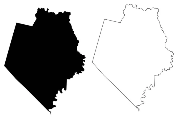 Rockcastle County Kentucky County United States America Usa Map Vector — стоковий вектор