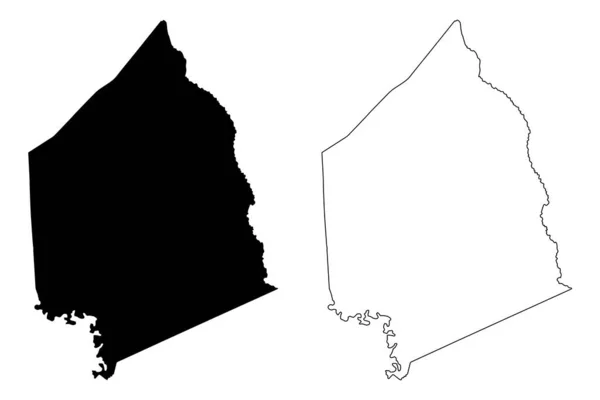 Scott County Kentucky County United States America Usa Mapa Wektor — Wektor stockowy