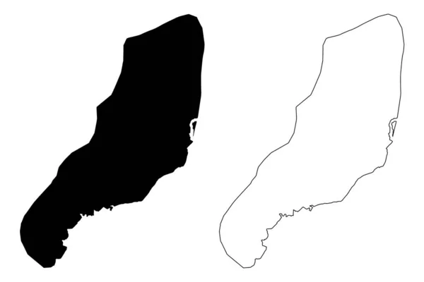 ブラザビル市 コンゴ共和国 コンゴ ブラザビル コンゴ共和国 地図ベクトル図 スケッチブック ブラザビル市地図 — ストックベクタ