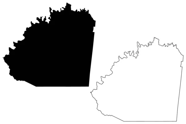 ワシントン郡 ケンタッキー州 アメリカ アメリカ アメリカ 地図ベクトル図 スケッチブルスケッチワシントン地図 — ストックベクタ