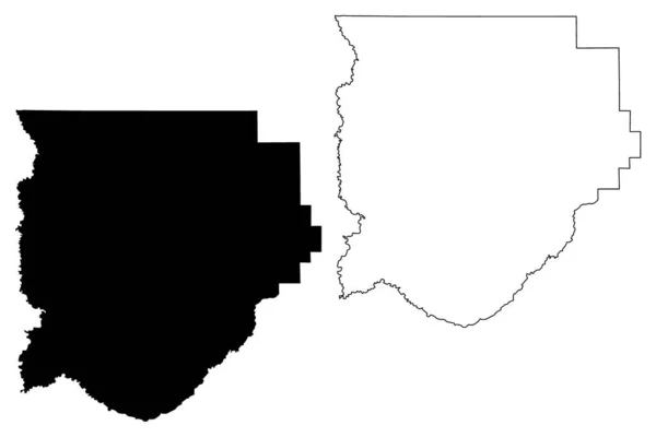 Acadia County Louisiana Abd Eyaleti Amerika Birleşik Devletleri Abd Abd — Stok Vektör