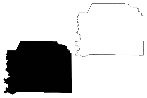 Condado Vernon Louisiana Estados Unidos América Estados Unidos América Eua —  Vetores de Stock