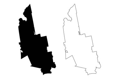 Franklin County, Maine (ABD eyaleti, ABD, ABD) harita vektör çizimi, çizim Franklin Parish haritası