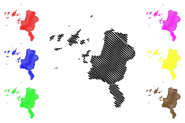 Matsuyama City State Japan Wyspa Kraj Prefektura Ehime Mapa Wektor — Wektor stockowy