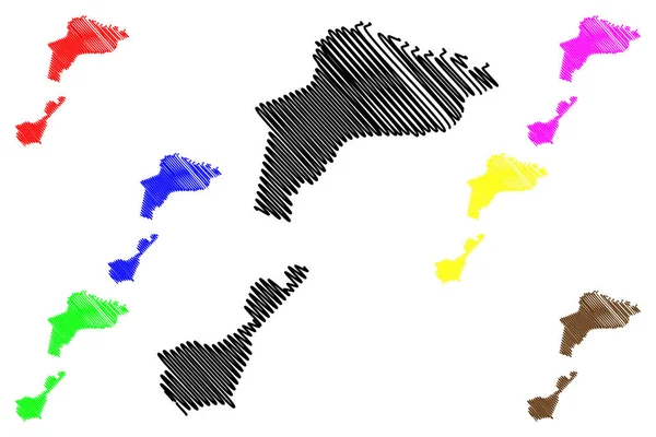 Caloocan City República Filipinas Metro Manila Región Capital Nacional Mapa — Archivo Imágenes Vectoriales