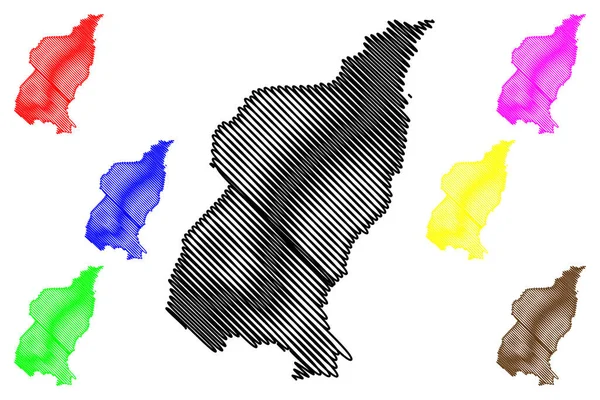 Ciudad Quezón República Filipinas Metro Manila Región Capital Nacional Mapa — Vector de stock