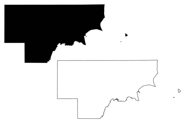 Arenac County Michigan County United States America Usa Mapa Vector — Archivo Imágenes Vectoriales