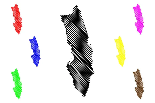 Jeddah City Kingdom Saudi Arabia Mecca Makkah Mukarrammah Region Map Royalty Free Stock Vectors