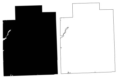 Lapeer County, Michigan (Amerika Birleşik Devletleri, ABD, ABD) harita vektör çizimi, çizim Lapeer haritası