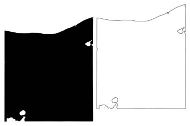 Luce County, Michigan (Amerika Birleşik Devletleri, ABD, ABD) harita vektör çizimi, çizim Luce haritası