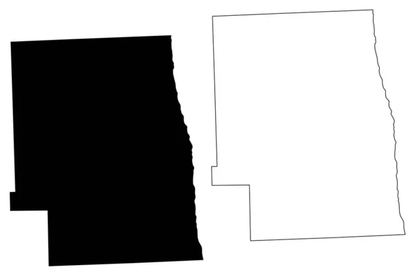Sanilac County Michigan Usa Usa Karta Vektor Illustration Klotskiss Sanilac — Stock vektor