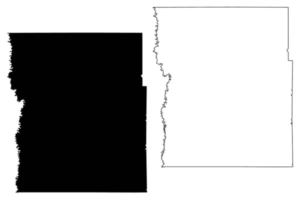 Clay County Minnesota Grafschaft Vereinigte Staaten Von Amerika Usa Kartenvektorillustration — Stockvektor