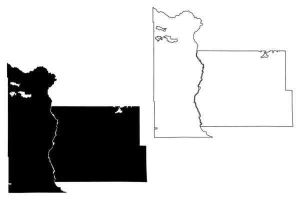 Condado Morrison Minnesota County United States America Usa Mapa Vector — Archivo Imágenes Vectoriales