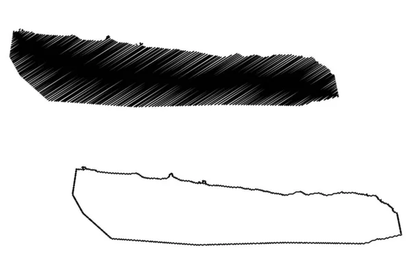 Stanley City Islas Malvinas Territorio Británico Ultramar Reino Unido Mapa — Vector de stock