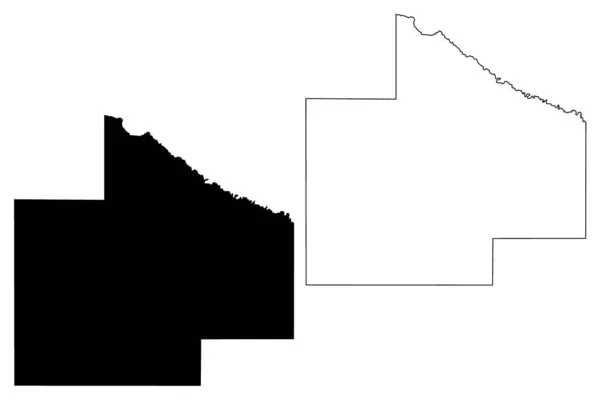 Redwood County Minnesota Usa Usa Usa Karta Vektor Illustration Klotskiss — Stock vektor