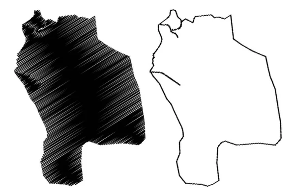 Barcelona City República Bolivariana Venezuela Estado Anzoategui Mapa Ilustração Vetorial —  Vetores de Stock