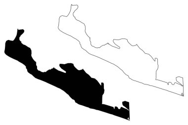 Monrovia Şehri (Liberya Cumhuriyeti, Montserrado İlçesi) harita vektör ilüstrasyonu, çizim şehri Monrovia haritası