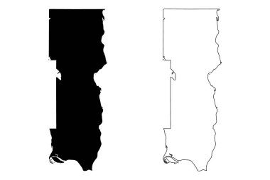 Washington County, Minnesota (ABD eyaleti, ABD, ABD) harita vektör çizimi, çizim Washington haritası