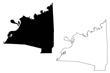 Claiborne County, Mississippi (ABD eyaleti, Amerika Birleşik Devletleri, ABD) harita vektör çizimi, çizim Claiborne haritası