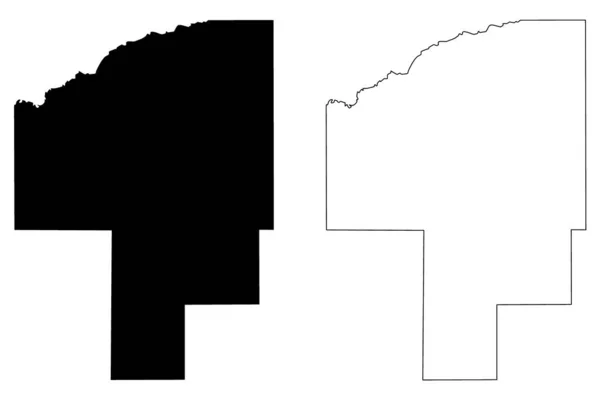 Condado Choctaw Mississippi Estados Unidos América Estados Unidos América Eua — Vetor de Stock