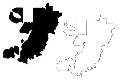 Warren County, Mississippi (ABD eyaleti, Amerika Birleşik Devletleri, ABD) harita vektör çizimi, Warren haritası çizimi