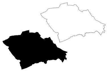 Trans-Nzoia İlçesi (Kenya Cumhuriyeti, Rift Valley Eyaleti) harita vektör çizimi, çizim Trans Nzoia haritası