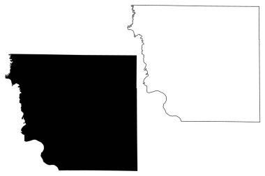 Andrew County, Missouri (ABD eyaleti, Amerika Birleşik Devletleri, ABD, ABD) harita vektör çizimi, çizim Andrew harita