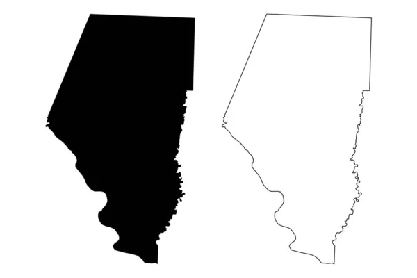 Comté Boone Missouri Comté Des États Unis États Unis Amérique — Image vectorielle