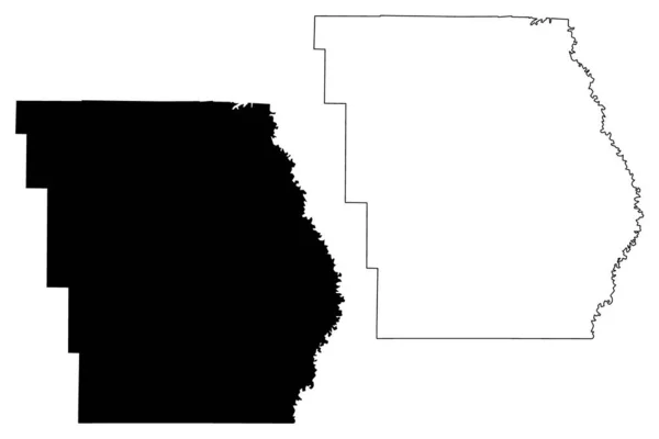 巴特勒县 密苏里州 — 图库矢量图片
