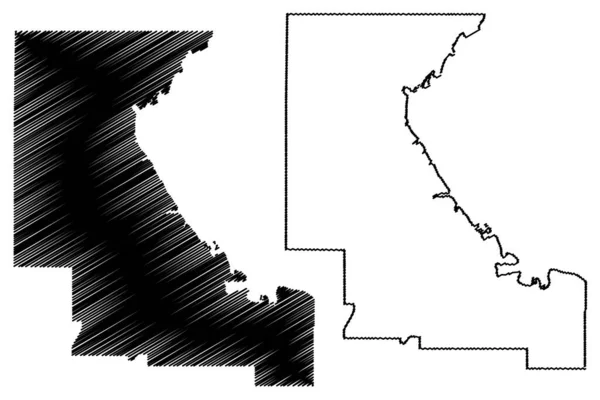 Riley County, Kansas (Amerika Birleşik Devletleri, ABD, ABD) harita vektör çizimi, Riley harita çizimi