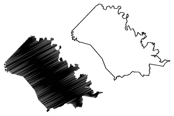 Bath County Kentucky Contea Degli Stati Uniti America Stati Uniti — Vettoriale Stock