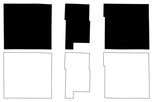Dekalb Comté Dallas Daviess Missouri Comté Des États Unis Amérique — Image vectorielle