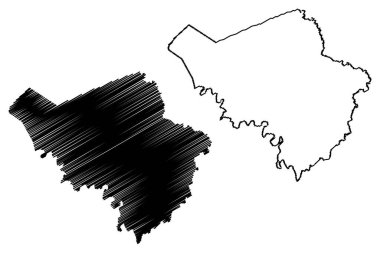 Fleming County, Kentucky (Amerika Birleşik Devletleri, ABD, ABD) harita vektör çizimi, çizim Fleming haritası