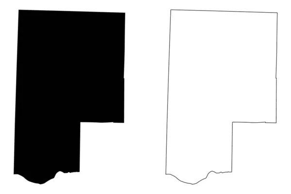 Montgomery County Missouri Amerika Birleşik Devletleri Abd Abd Harita Vektör — Stok Vektör