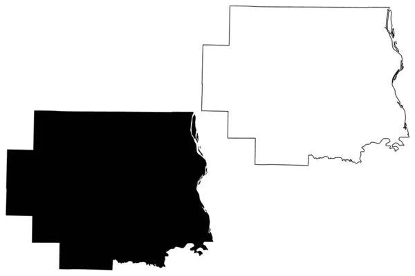 Condado Lincoln Missouri Estados Unidos América Estados Unidos América Eua — Vetor de Stock